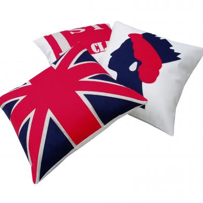 3-set Red, White & Blue Queen, Red First Class & Traditional Union Jack Cushion